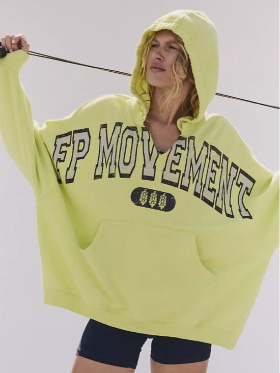 Free People Tops - Free People Movement Best of Logo Oversized Hoodie ( M )